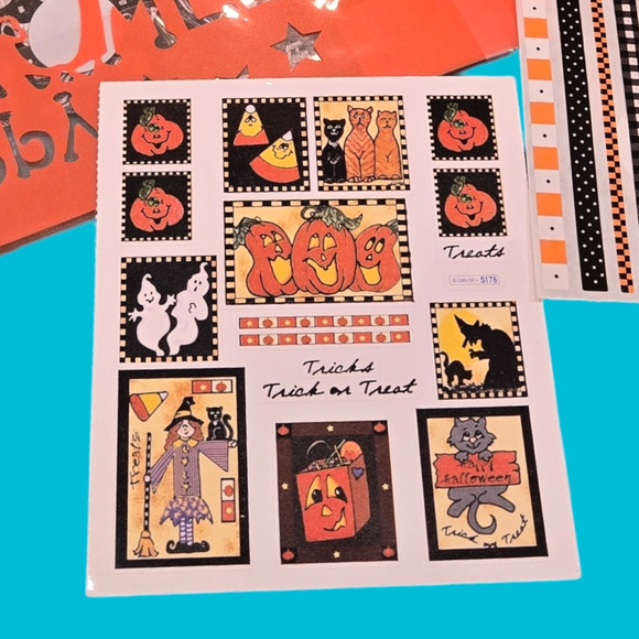 Haunted Halloween Mix Vintage Lot Scrapbooking Creepy Stickers Cuts Trick/Treat - Picture 9 of 15